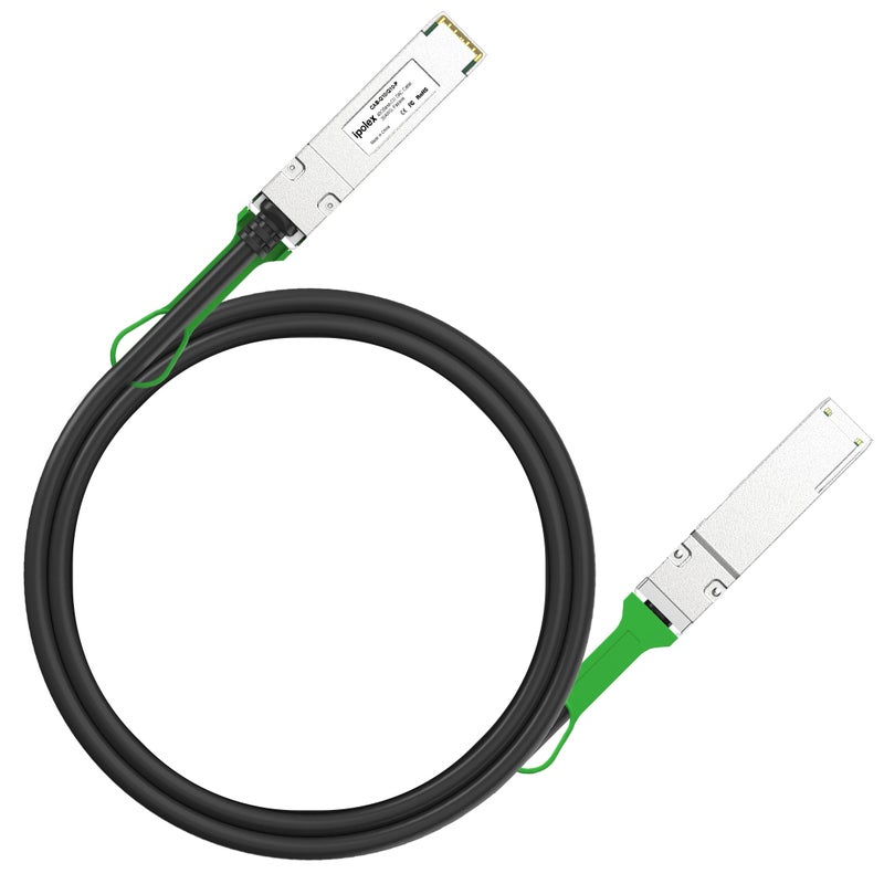 ipolex 40G QSFP+ DAC Twinax Cable, 40GBASE-CR4 Passive Direct Attach Copper Cable, 1m(3.3ft), 40G QSFP Cable for Cisco QSFP-H40G-CU1M, Meraki MA-CBL-40G-1M, Intel XLDACBL1, Mikrotik, TP-Link, D-Link - Image 1